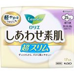 花王 ロリエ しあわせ素肌 通気超スリム 特に多い昼用 羽つき 17コ入