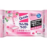 花王 クイックルワイパー 立体吸着ウエットシート エッセンシャルローズの香り 16枚入