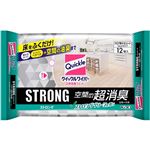 花王 クイックルワイパー 立体吸着ウエットシート ストロング 空間の超消臭 ストロンググリーンの香り 12枚入