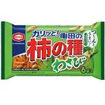 亀田 柿の種 わさび 164g（6袋詰）
