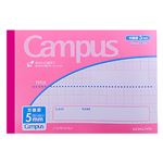 コクヨ キャンパスノート 5mm方眼 用途ハーフサイズ ピンク