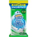 ジョンソン スクラビングバブル 流せるトイレブラシ フローラルソープ 替えブラシ ジャンボパック 24個入