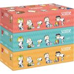 日本製紙クレシア スコッティ ティシュー スヌーピー 220組×3箱