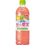 サントリー 天然水 きりっと果実 ピンクグレープフルーツ＆マスカット 600ml