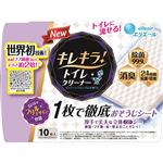 大王製紙 エリエール キレキラ！ トイレクリーナー 1枚で徹底お掃除シート クリーンフローラルの香り 本体 10枚入