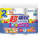 大王製紙 エリエール 超吸収キッチンタオル 100カット ×6ロール
