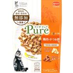 日本ペットフード コンボ ピュア キャット まぐろ味・鶏肉・かつお節添え 200g（100g×2袋）【猫用】