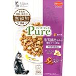 日本ペットフード コンボ ピュア キャット 毛玉排出サポート まぐろ味 鶏肉・かつお節添え 200g（100g×2袋）【猫用】
