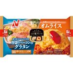 ニチレイ 三ツ星プレート 厚切りベーコンのグラタン&オムライス 300g