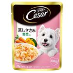 マースジャパン シーザーパウチ 成犬用 蒸しささみ 野菜入り 70g【犬用】