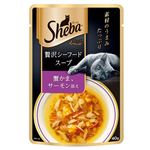 マースジャパン シーバアミューズ 贅沢シーフードスープ 蟹かま、サーモン添え 40g【猫用】