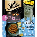 マースジャパン シーバ デュオ 12ヶ月までの子ねこ用 クリーミーミルク味 200g（20g×10袋）【猫用】