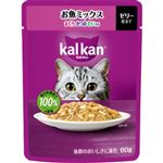 マースジャパン カルカン パウチ ゼリー仕立て お魚ミックス まぐろ・かつお・たい入り 60g【猫用】