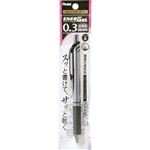 ぺんてる ゲルインキボールペン ノック式エナージェル 0.3mm 黒 1本