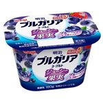 明治 ブルガリアヨーグルト 脂肪0 ジューシー果実 ブルーベリー&3種のベリー 180g