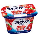 明治 ブルガリアヨーグルト 脂肪0 ジューシー果実 苺 180g