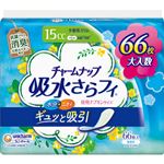 ユニ・チャーム チャームナップ 吸水さらフィ ナプキンサイズ 少量用スリム 消臭タイプ 15cc 66枚入