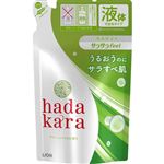 ライオン hadakara ボディソープ サラサラfeelタイプ グリーンシトラスの香り つめかえ用 340ml
