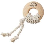 ペティオ 犬用おもちゃ エシカルドア 天然木とロープのデンタルリング S【犬用】