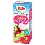 雪印メグミルク Dole World Fruit Journey ソルト＆ライチミックス100％ 200ml