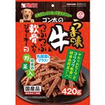 サンライズ ゴン太のうま味牛とつぶつぶ軟骨入りジャーキー 緑黄色野菜入り 420g【犬用】