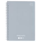 HOME COORDY リングノート A5 ミルクグレー B罫・50枚