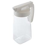 HOME COORDY パッキン一体型ワンプッシュピッチャー グレージュ 1.6L