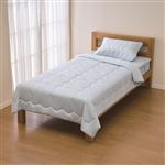 HOME COORDY 春・夏・秋まで長～く使える リバーシブル コールド 肌掛ふとん ブルー シングル 140cm×190cm