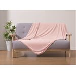 HOME COORDY 春・夏・秋まで長～く使える リバーシブル ハーフケット ピンク 100cm×140cm