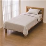 HOME COORDY 夏用ブランケットにもなる肌掛ふとんカバー グレージュ シングル 140cm×190cm