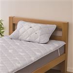 HOME COORDY 両面使える クール&ワッフルまくらパッド シロクマ柄 グレー 45×65cm