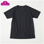 トップバリュ ピースフィットクール スポーツ VネックTシャツ 男の子 ブラック 150cm