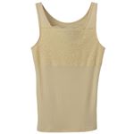 トップバリュ レディス PEACE FIT COOL レース付タンクトップ ウスキイロ XL