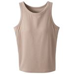 トップバリュ レディス PEACE FIT SilkyFACT コットン モールドカップ付 アメリカンスリーブ コイベージュ M
