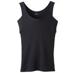 トップバリュ レディス PEACE FIT COOL コットン100% 汗取りパッド付タンクトップ クロ S