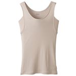 トップバリュ レディス PEACE FIT COOL コットン100% 汗取りパッド付タンクトップ ベージュ S