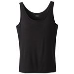 トップバリュ レディス PEACE FIT COOL カップ付タンクトップ クロ M
