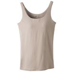 トップバリュ レディス SilkyFACT モールドカップ付タンクトップ ウスチャ XL
