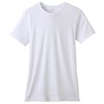 トップバリュ メンズ PEACE FIT COOL コットン 半袖クルーネックシャツ シロ XL
