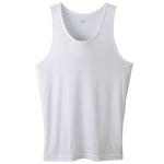 トップバリュ メンズ PEACE FIT COOL コットン タンクトップ シロ XL