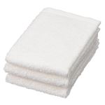HOME COORDY 綿100%ハンドタオル ホワイト 34×35cm 3枚組