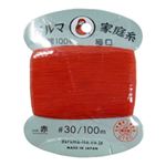 ダルマ ダルマ 家庭糸 細口 赤 100m