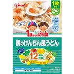 【1歳～】グリコ 1歳からの幼児食 鶏のけんちん風うどん 2食入（110g×2袋）