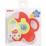 【6ヶ月頃～】ピジョン 歯がため Munch teether ぺらぺらタイプ キャロットフラワー