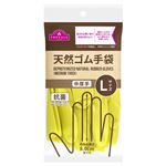 トップバリュ 天然ゴム手袋 中厚手 グリーン L 1双