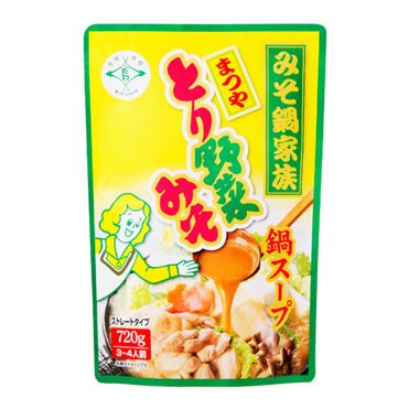 おうちでイオン イオンネットスーパー マルサンアイ まつや とり野菜みそ鍋スープストレートタイプ 7g