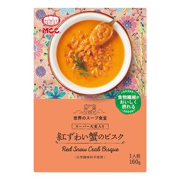 おうちでイオン イオンネットスーパー エム シーシー食品 世界のスープ食堂 スーパー大麦入り紅ずわい蟹のビスク 160g