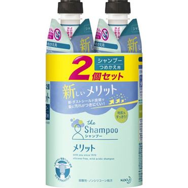おうちでイオン イオンネットスーパー 花王 メリット シャンプー つめかえ用 ペア 340ml 2個