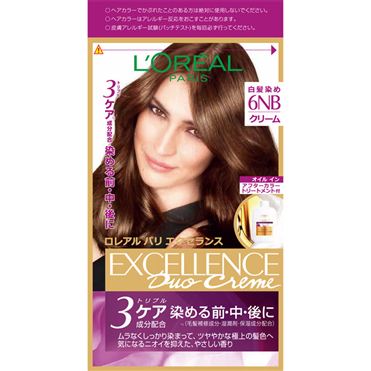 おうちでイオン イオンネットスーパー 日本ロレアル ロレアル パリ エクセランス N クリームタイプ 6nb やや明るい自然な栗色 1個